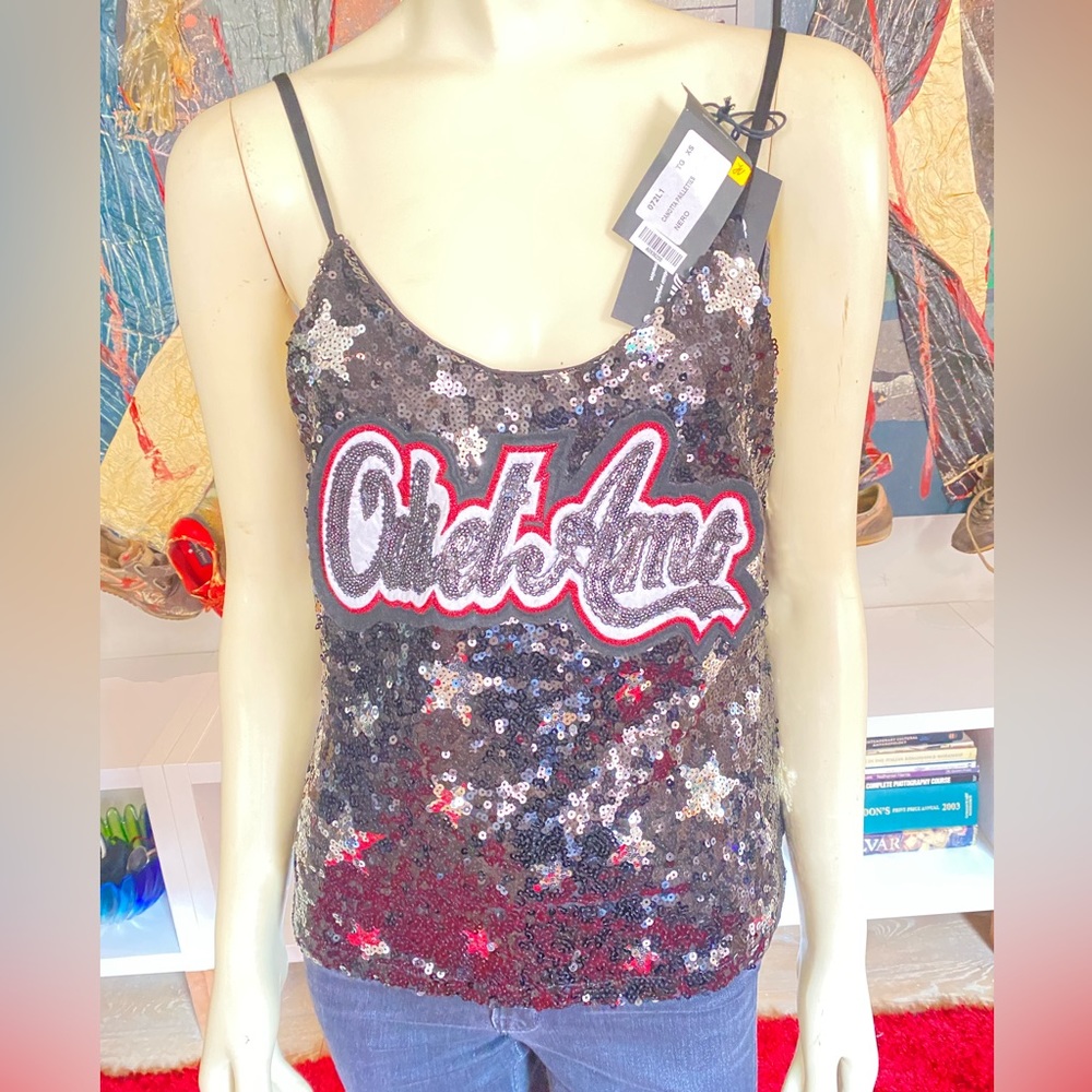 ODI ET AMO Body Size XS Sequin tank Made in Italy.